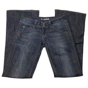 HUDSON JEANS Women's Medium Blue Low Rise Retro Flare Denim Jeans Size 2S